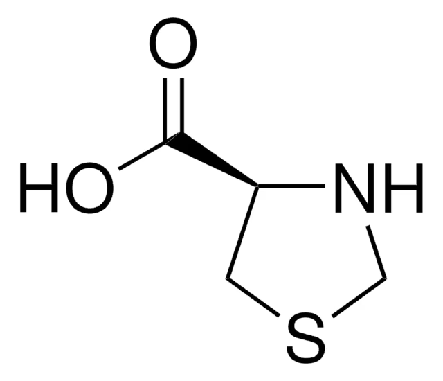 Thiazolidine-4-carboxylic acid structure, CAS 34592-47-7