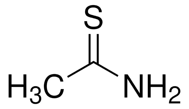 Thioacetamide structure, CAS 62-55-5
