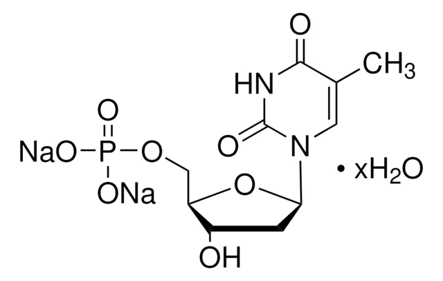 Thymidine 5'-monophosphate, disodium salt structure, CAS 33430-62-5