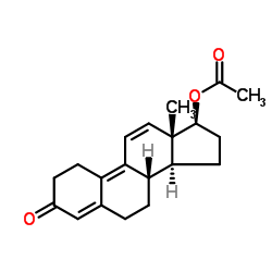 Trenbolone 17-acetate structure, CAS 10161-34-9