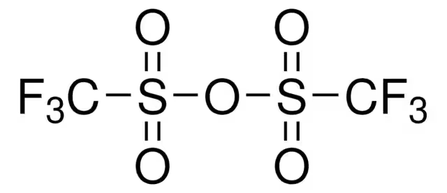 Trifluoromethanesulphonic acid anhydride structure, CAS 358-23-6