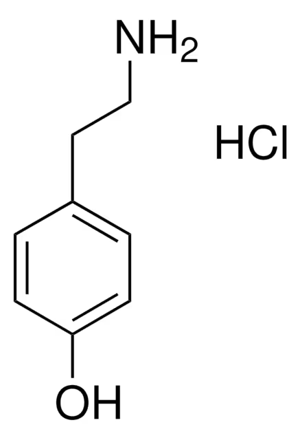 Tyramine hydrochloride structure, CAS 60-19-5