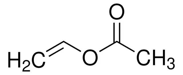 Vinyl acetate structure, CAS 108-05-4
