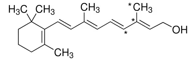 Vitamin A structure, CAS 68-26-8