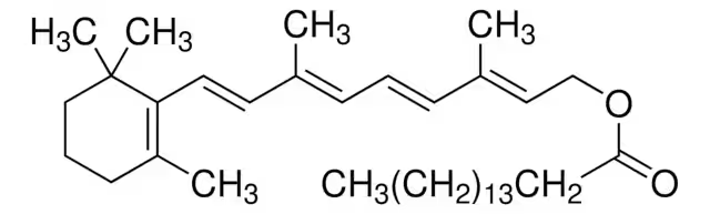 Vitamin A palmitate structure, CAS 79-81-2