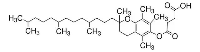 Vitamin E succinate structure, CAS 4345-03-3