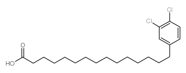 15-(3,4-Dichlorophenyl)pentadecanoic acid structure, CAS 116409-73-5