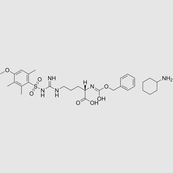 Z-Arg(Mtr)-OH CHA structure, CAS 80745-09-1