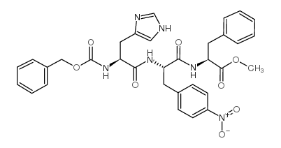 Z-His-4-nitro-Phe-Phe-OMe structure, CAS 15574-28-4