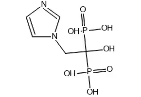 Zoledronic acid structure, CAS 118072-93-8