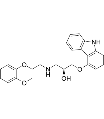 (S)-(-)-Carvedilol structure, CAS 95094-00-1