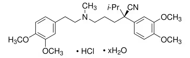 (S)-(-)-Verapamil hydrochloride structure, CAS 36622-28-3