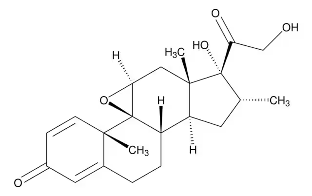 16alpha-Methylepoxide structure, CAS 24916-90-3