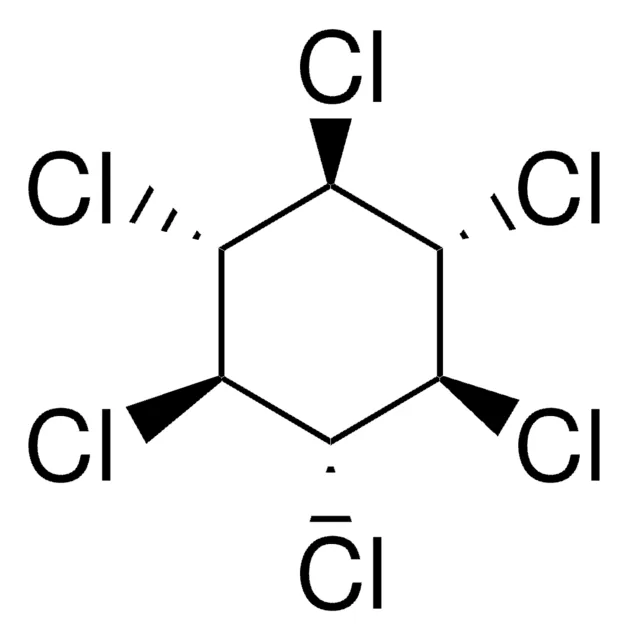 1,2,3,4,5,6-Hexachlorocyclohexane structure, CAS 608-73-1