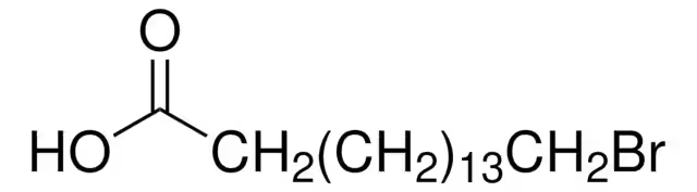 16-Bromohexadecanoic acid structure, CAS 2536-35-8