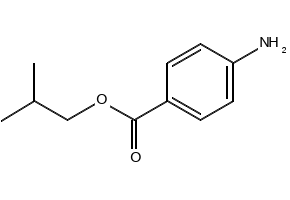 4-Aminobenzoic acid isobuty ester structure, CAS 94-14-4