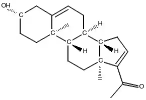 16-Dehydropregnenolone structure, CAS 1162-53-4
