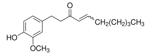 6-Shogaol structure, CAS 555-66-8