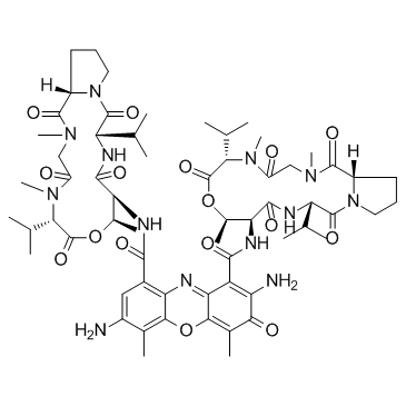 7-Aminoactinomycin D structure, CAS 7240-37-1