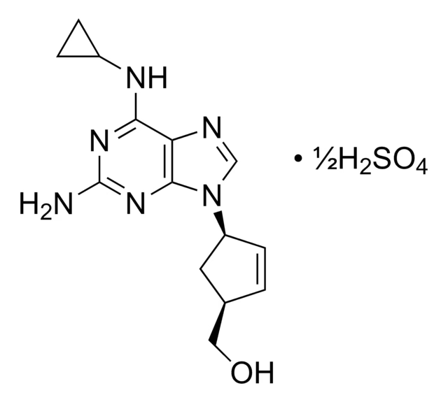 Abacavir structure, CAS 136470-78-5