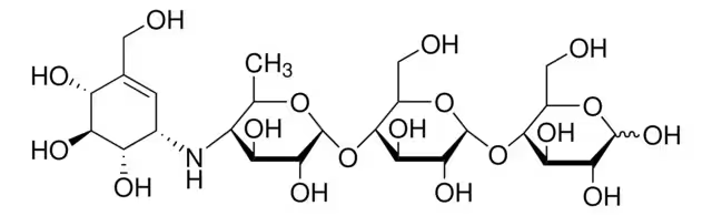 Acarbose structure, CAS 56180-94-0