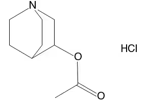 Aceclidine hydochloride structure, CAS 6109-70-2