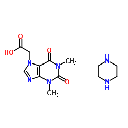 Acefylline piperazinate structure, CAS 18833-13-1