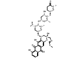 Aclarubicin structure, CAS 57576-44-0