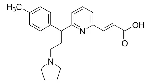 Acrivastine structure, CAS 87848-99-5