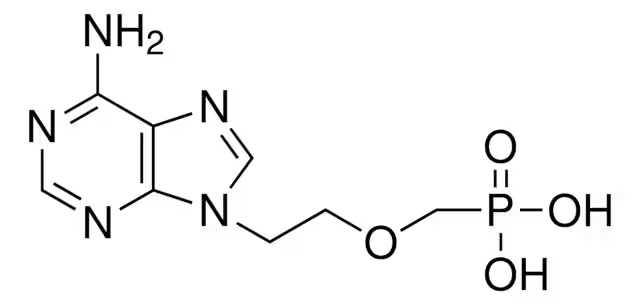 Adefovir structure, CAS 106941-25-7