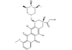 Adriamycin structure, CAS 23214-92-8