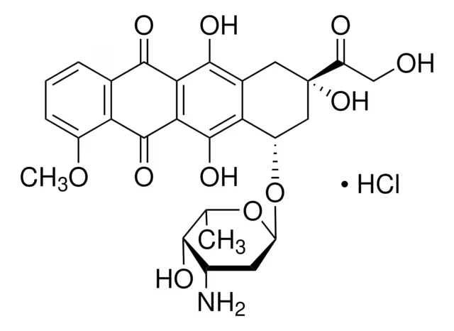 Adriblastina; Doxorubicin hydrochloride structure, CAS 25316-40-9