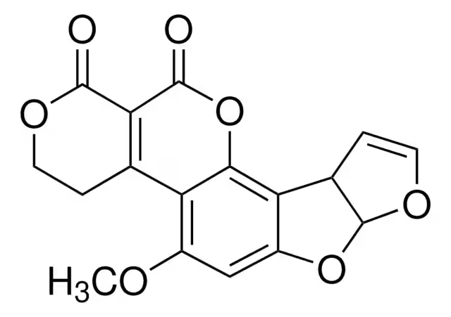 Aflatoxin G1 structure, CAS 1165-39-5