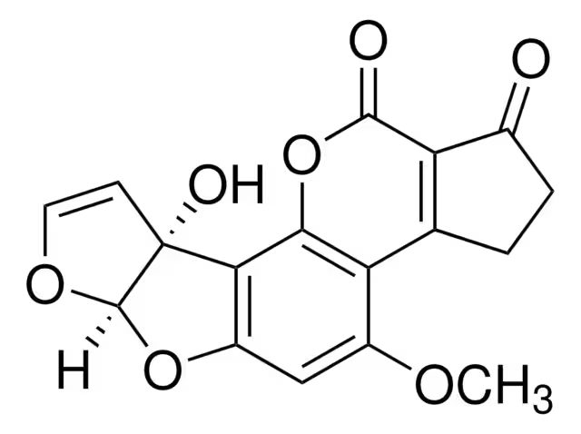 Aflatoxin M1 structure, CAS 6795-23-9