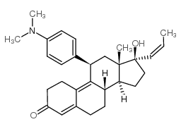 Aglepristone structure, CAS 124478-60-0
