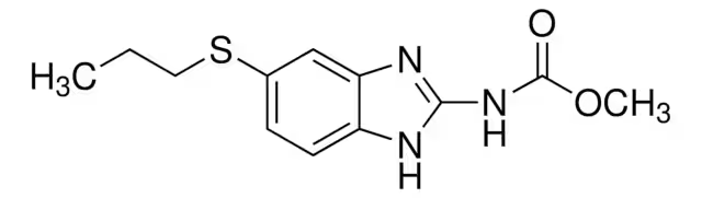 Albendazole structure, CAS 54965-21-8