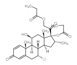 Alclometasone dipropionate structure, CAS 66734-13-2