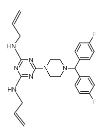 Almitrine structure, CAS 27469-53-0