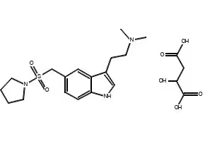 Almotriptan structure, CAS 181183-52-8