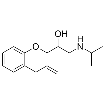 Alprenolol structure, CAS 13655-52-2