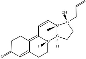 Altrenogest structure, CAS 850-52-2
