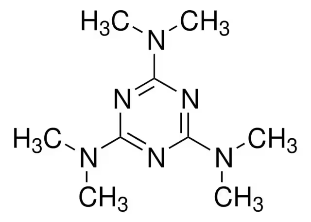 Altretamine structure, CAS 645-05-6