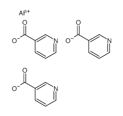 Aluminum nicotinate structure, CAS 1976-28-9