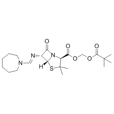 Amdinocillin pivoxil structure, CAS 32886-97-8