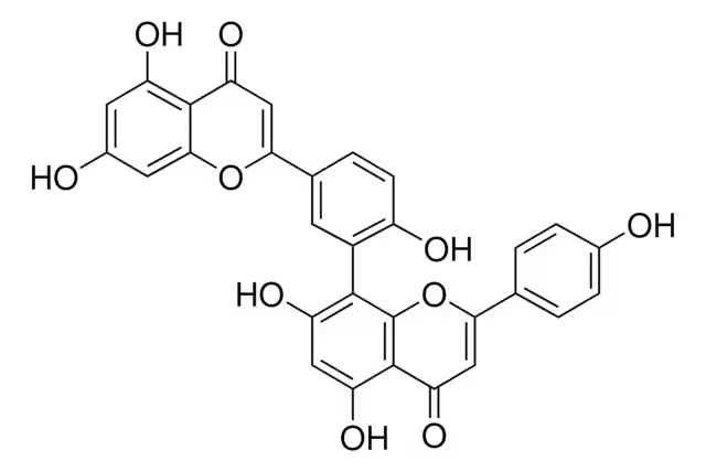 Amentoflavone structure, CAS 1617-53-4
