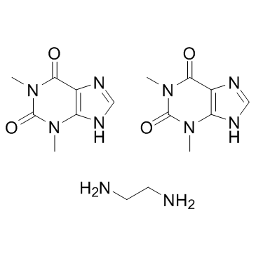 Aminophylline structure, CAS 317-34-0