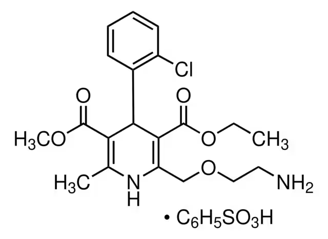 Amlodipine besylate structure, CAS 111470-99-6