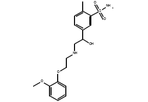 Amosulalol structure, CAS 85320-68-9