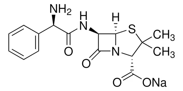Ampicillin sodium structure, CAS 69-52-3