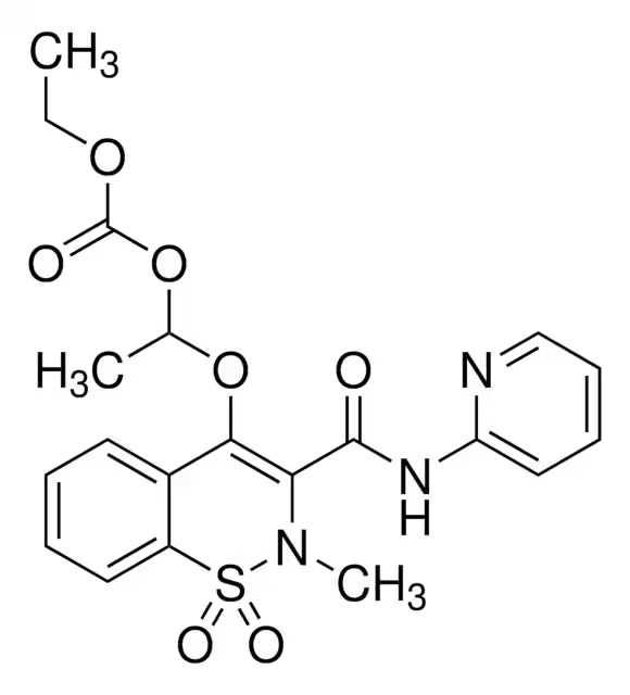 Ampiroxicam structure, CAS 99464-64-9